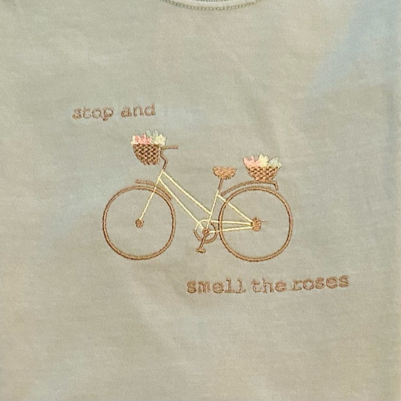 Last two of embroidered tees with this design and color both size small - Picture 2 of 3